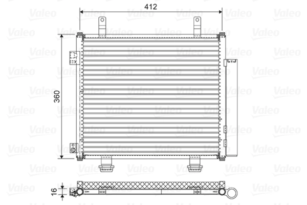 Condenseur, climatisation VALEO 822573
