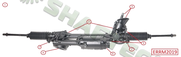 Crémaillère de direction SHAFTEC ERRM2019