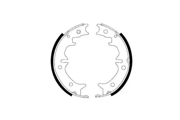 Jeu de mâchoires de frein, frein de stationnement E.T.F. 09-0644