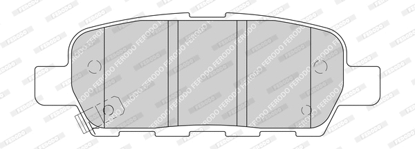 Kit de plaquettes de frein, frein à disque FERODO FDB1693-D
