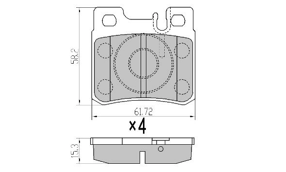 Kit de plaquettes de frein, frein à disque FREMAX FBP-0798