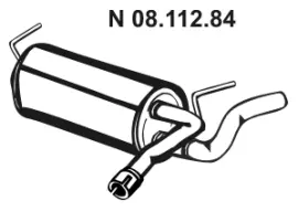 Silencieux arrière EBERSPÄCHER 08.112.84
