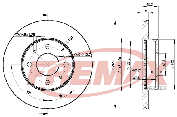 Disque de frein FREMAX BD-0602