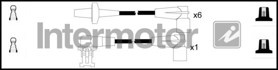 Kit de câbles d'allumage INTERMOTOR 73843