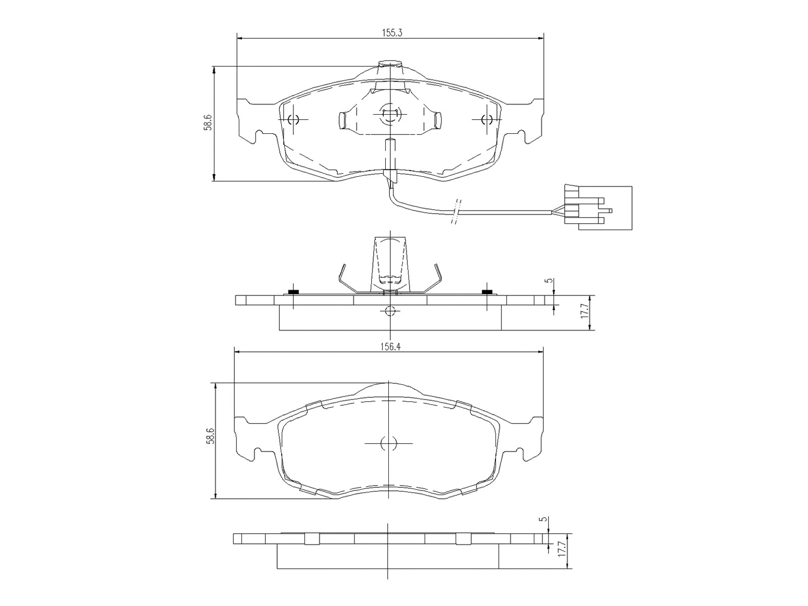 Kit de plaquettes de frein, frein à disque A.Z. Meisterteile AZMT-44-022-1394