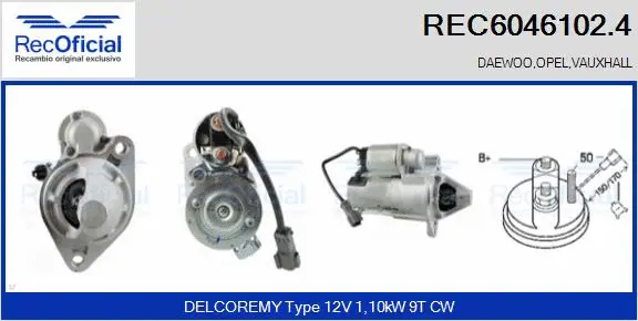 Démarreur RECOFICIAL REC6046102.4