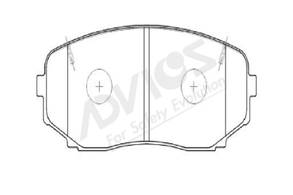 Kit de plaquettes de frein, frein à disque ADVICS-SEA D1N109Y