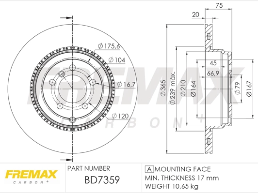 Disque de frein FREMAX BD-7359