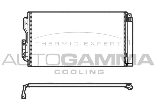 Condenseur, climatisation AUTOGAMMA 107157