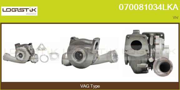 Turbocompresseur, suralimentation LGK 070081034LKA