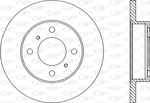 Disque de frein OPEN PARTS BDR1349.10