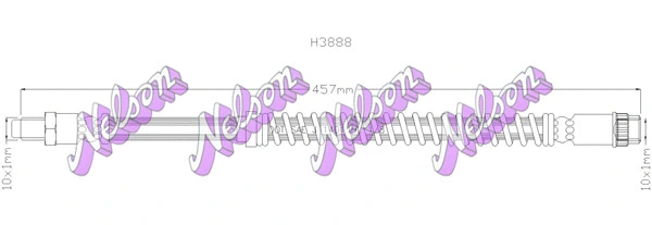 Flexible de frein KAWE H3888