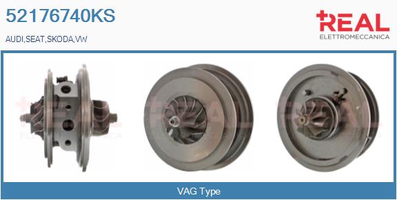 Groupe carter, turbocompresseur REAL 52176740KS