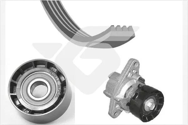 Jeu de courroies trapézoïdales à nervures HUTCHINSON KHV 52