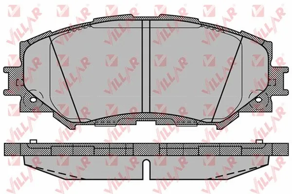 Kit de plaquettes de frein, frein à disque VILLAR 626.1258