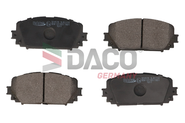 Kit de plaquettes de frein, frein à disque DACO Germany 324576