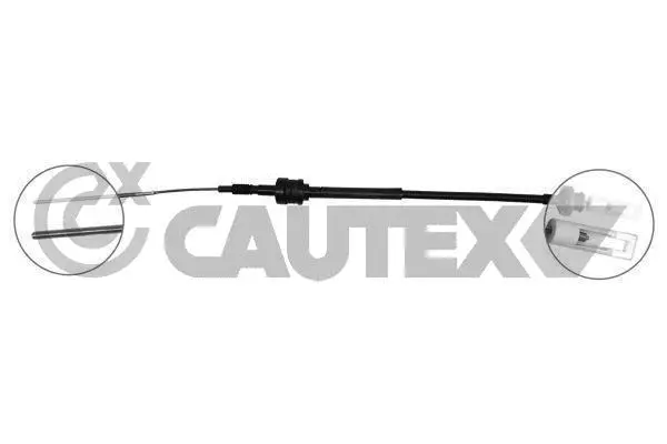 Tirette à câble, commande d'embrayage CAUTEX 011011