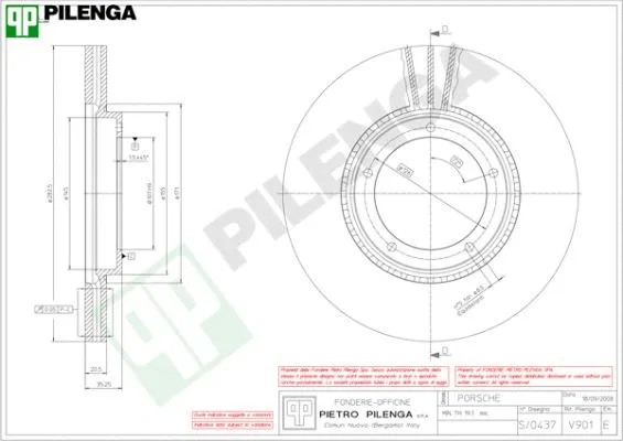 Disque de frein PILENGA V901