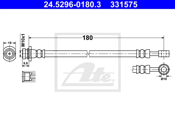 Flexible de frein ATE-APAC 24.5296-0180.3