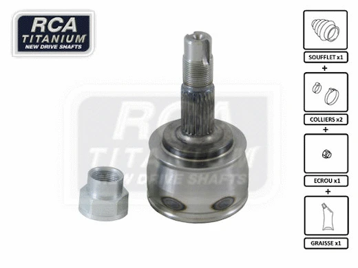 Jeu de joints, arbre de transmission RCA FRANCE FI02