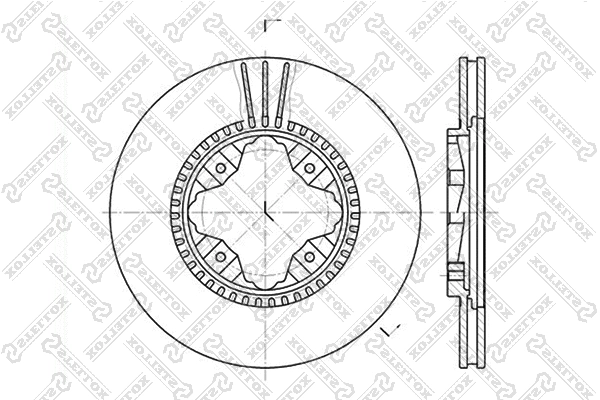Disque de frein STELLOX 6020-2618V-SX