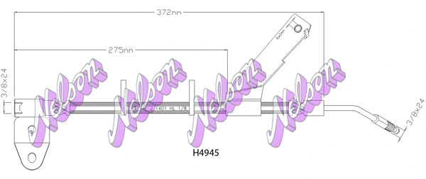 Flexible de frein KAWE H4945