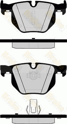 Kit de plaquettes de frein, frein à disque Brake ENGINEERING PA1562