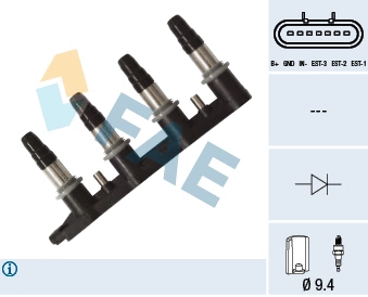 Bobine d'allumage FAE 80351