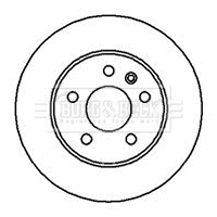 Disque de frein BORG & BECK BBD4072