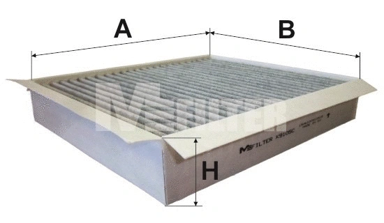Filtre, air de l'habitacle MFILTER K 9105C