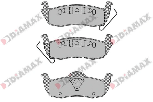 Kit de plaquettes de frein, frein à disque DIAMAX N09646