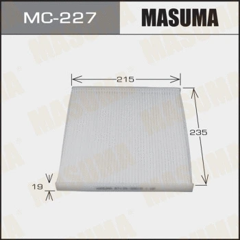 Filtre, air de l'habitacle MASUMA MC-227