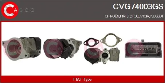 Vanne EGR CASCO CVG74003GS