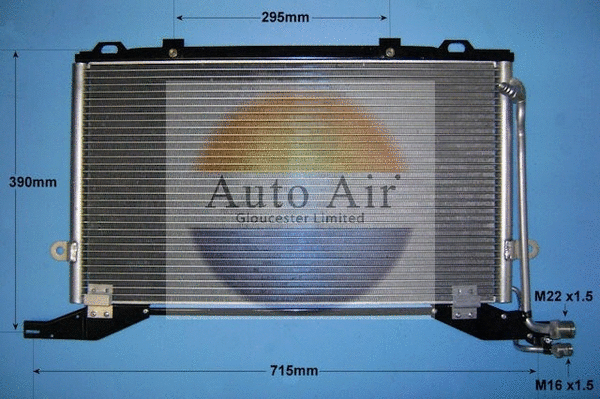 Condenseur, climatisation AUTO AIR GLOUCESTER 16-6587
