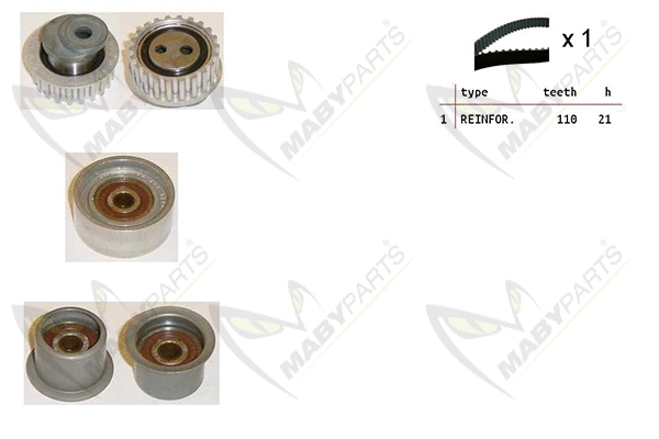 Kit de courroie crantée MABYPARTS OBK010378