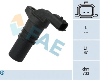 Capteur d'angle, vilebrequin FAE 79318