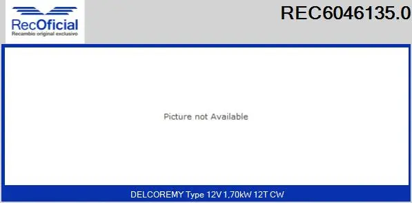 Démarreur RECOFICIAL REC6046135.0