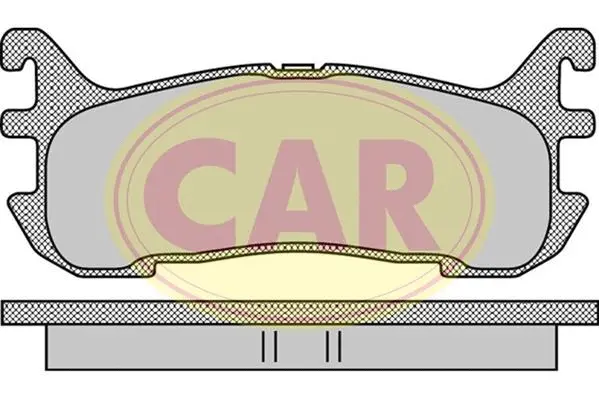 Kit de plaquettes de frein, frein à disque CAR PNT9901