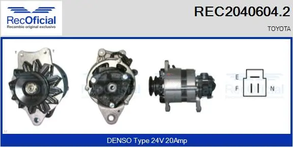 Alternateur RECOFICIAL REC2040604.2