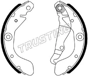 Jeu de mâchoires de frein TRUSTING 027.012