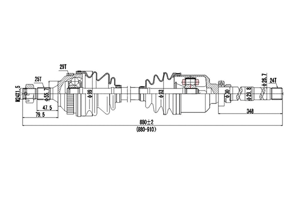 Arbre de transmission DYNAMATRIX DDS245017