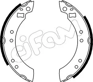 Jeu de mâchoires de frein CIFAM 153-103