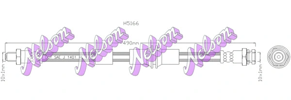 Flexible de frein KAWE H5166