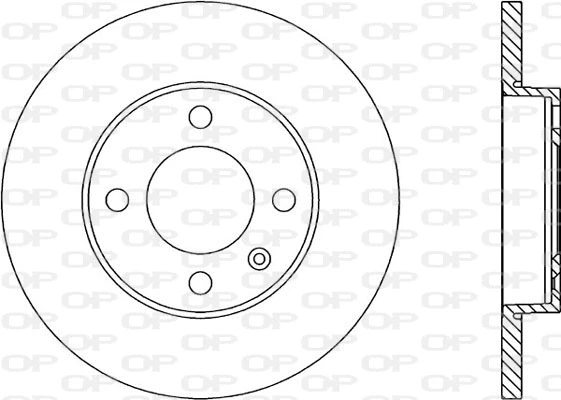 Disque de frein OPEN PARTS BDA1574.10