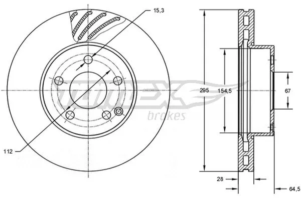 Disque de frein TOMEX Brakes TX 72-76