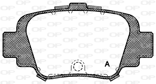 Kit de plaquettes de frein, frein à disque OPEN PARTS BPA0499.00