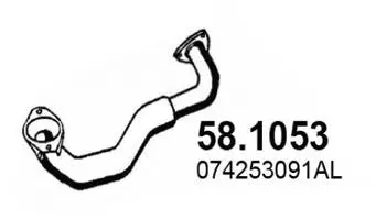Tuyau d'échappement ASSO 58.1053