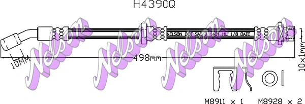 Flexible de frein BROVEX-NELSON H4390Q