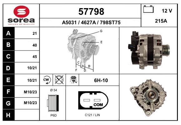 Alternateur EAI 57798