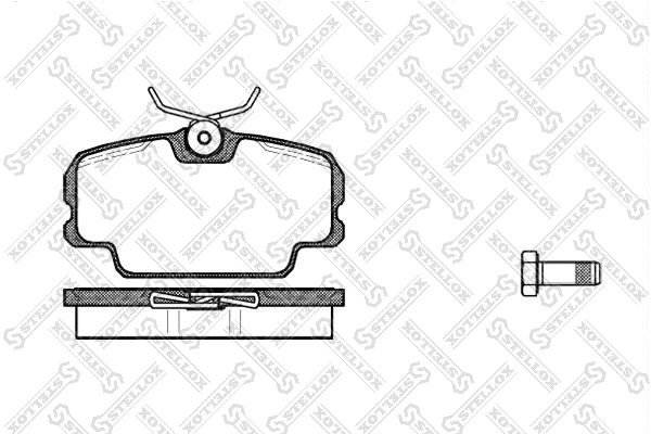 Kit de plaquettes de frein, frein à disque STELLOX 156 010-SX